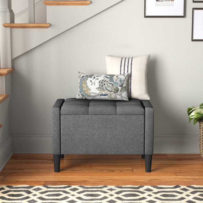 Andover Mills™ Friesen Upholstered Flip Top Storage Bench & Reviews